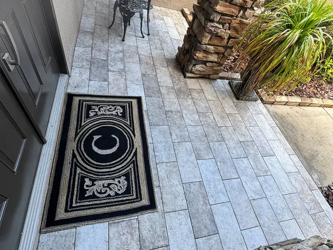 How Did Our Tile Floor Installation Transform This Front Entry in Odessa, FL?